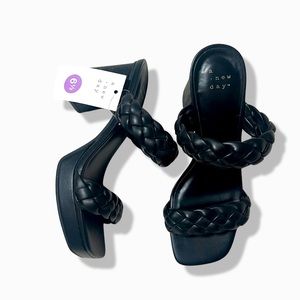 A new day- target NEW WITH TAGS. Chunky sandal heel